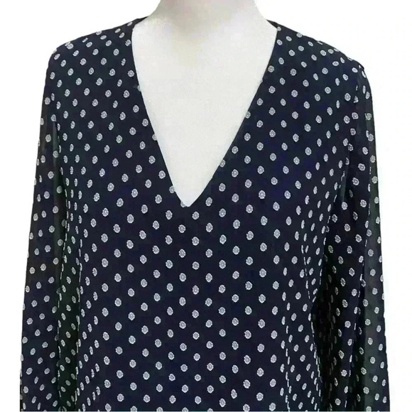Banana Republic Women’s Polka Dot High-Low Top - Picture 7 of 12